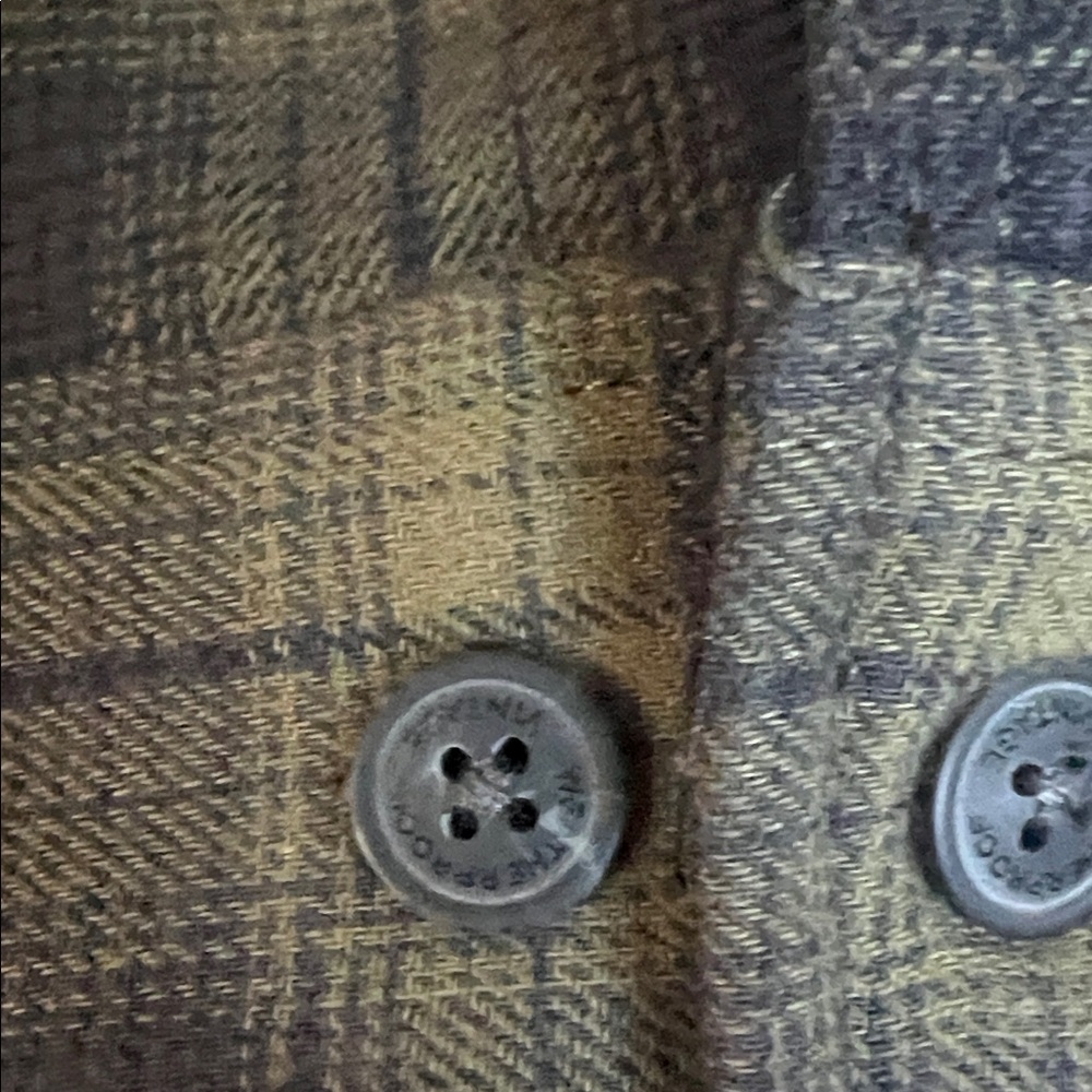 Men's Plaid Shirt Jacket - Blue and Green - Picture 3 of 9